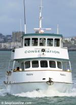 ID 3500 HAUTURU (Maori: Little Barrier) - The New Zealand Department of Conservation vessel used for transporting DOC personell and equipment between Auckland and the islands of the Hauraki Gulf.